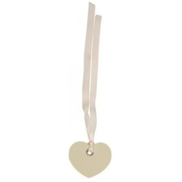 Badaboum Marque Place Etiquette Coeur Avec Ruban X 12 Pi Ces