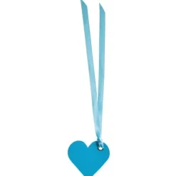 Badaboum Marque Place Etiquette Coeur Avec Ruban X 12 Pi Ces
