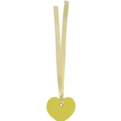 Badaboum Marque Place Etiquette Coeur Avec Ruban X 12 Pi Ces