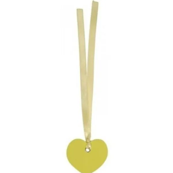 Badaboum Marque Place Etiquette Coeur Avec Ruban X 12 Pi Ces