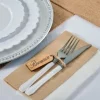 Badaboum Marque Place Etiquette En Bois Rectangle Naturelle X 6 Pi Ces