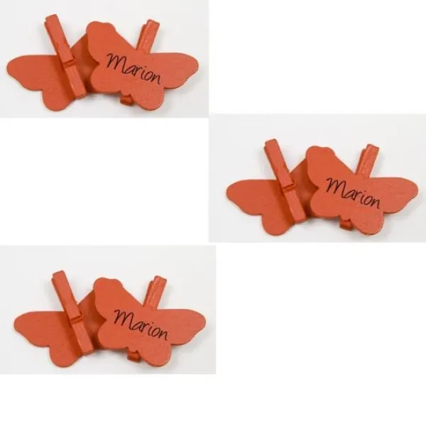 Badaboum Marque Place Papillon Ardoise X 6 Pi Ces