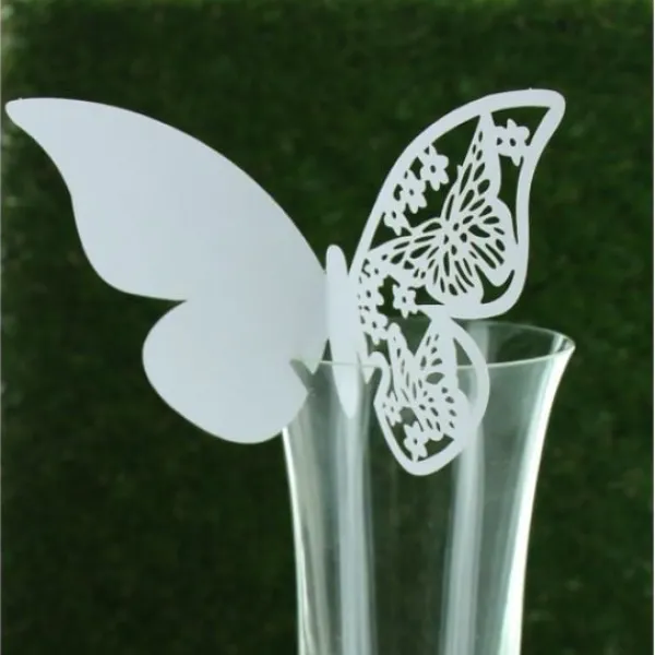 Badaboum Marque Place Papillon Blanc Pas Cher X 6 Pi Ces