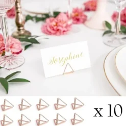 Badaboum Marque Place Triangle Rose Gold X 10 Pi Ces