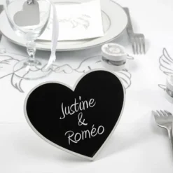 Badaboum Marque Table Coeur En Ardoise