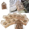 Badaboum Marque Table Kraft Cage A Oiseau X 12 Pi Ces