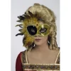 Badaboum Masque Golden Eye Avec Plumes
