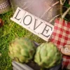 Badaboum Mot Love Sur Socle En Bois