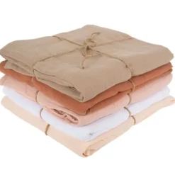 Badaboum Nappe En Gaze De Coton Blanche Rectangulaire