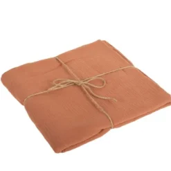 Badaboum Nappe En Gaze De Coton Terra Cotta Rectangulaire