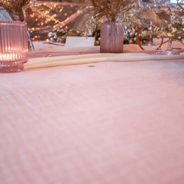 Badaboum Nappe En Gaze De Coton Vieux Rose Rectangulaire