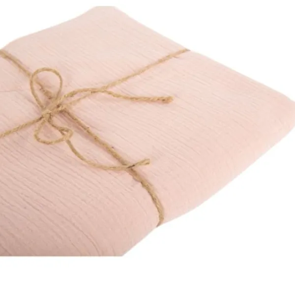 Badaboum Nappe En Gaze De Coton Vieux Rose Rectangulaire