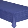Badaboum Nappe En Papier Damass Bleu Marine 25 M Tres X 1.18 M Hot