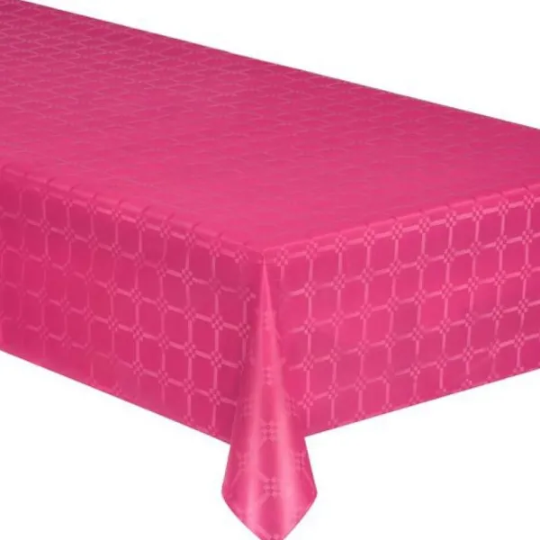 Badaboum Nappe En Papier Damass Fuchsia 25 M Tres X 1.18 M Hot