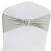 Badaboum Noeud De Chaise Mariage En Coeur Lycra Gris