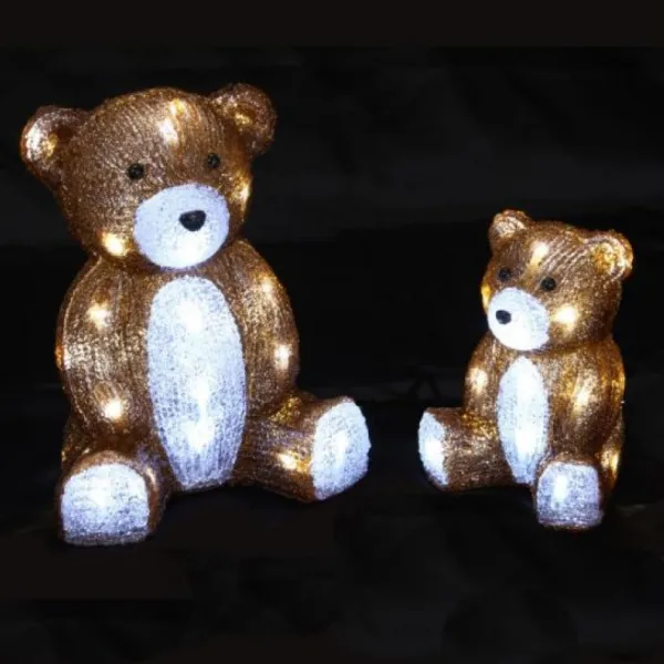 Badaboum Ours Maman Et B B Acrylique Lumineux Best