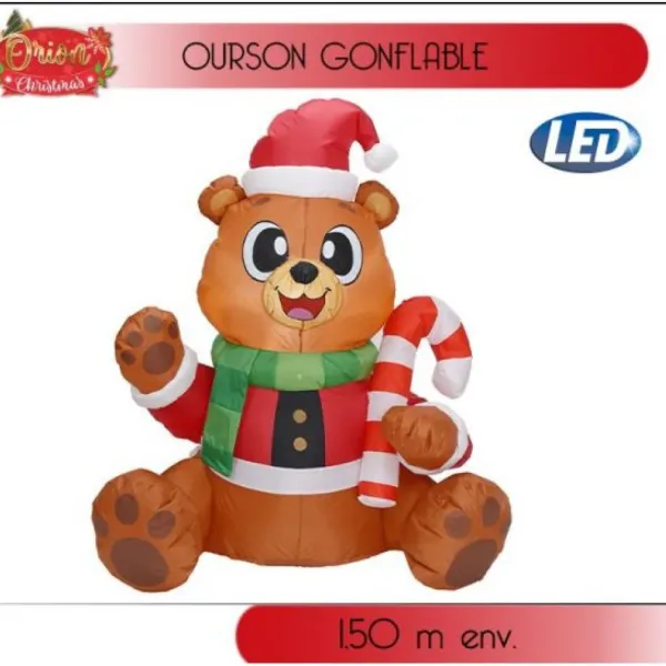 Badaboum Ourson Gonflable Lumineux 150Cm Online