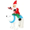 Badaboum P Re Noel Gonflable Sur Ours Lumineux Hot