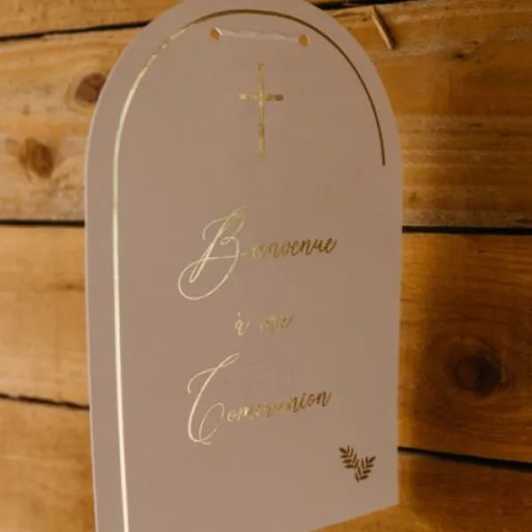 Hot Pancarte Bienvenue A Notre Communion Puret Theme Communion