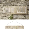 Badaboum Pancarte Plan De Table En Bois Naturel