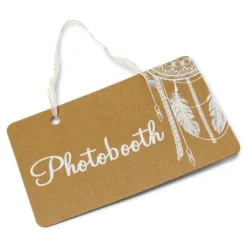 Badaboum Panneau A Suspendre Photobooth Kraft