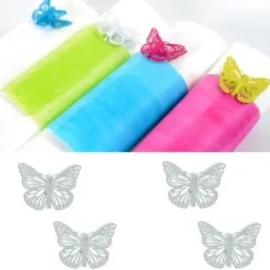Badaboum Papillon M Tal Blanc Pas Cher Sur Pince X 4 Pi Ces