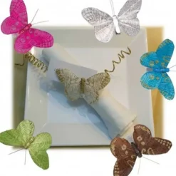 Badaboum Papillon Sur Pince Scintillante X 6 Pi Ces Hot