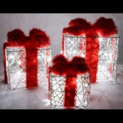 Badaboum Paquet Cadeau Lumineux De Noel X 3 Pi Ces Hot