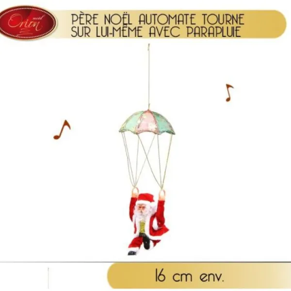Badaboum Pere Noel Automate Avec Parapluie Discount
