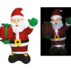 Badaboum Pere Noel Gonflable Debout Avec Paquet Cadeau Hot