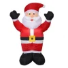 Badaboum Pere Noel Gonflable Led 2 Bras Lev S New