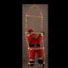 Badaboum Pere Noel Sur Echelle Lumineuse 60Cm