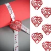 Badaboum Petit Coeur En M Tal Rouge Deco Mariage X 6 Pi Ces
