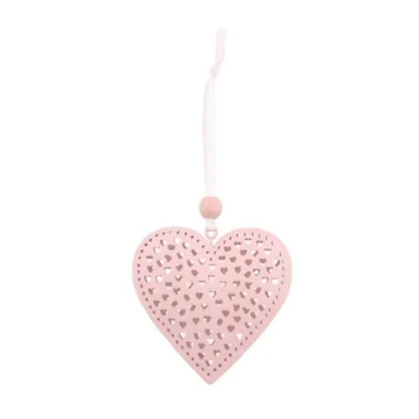 Badaboum Petit Coeur M Tal Perc Rose 7Cm