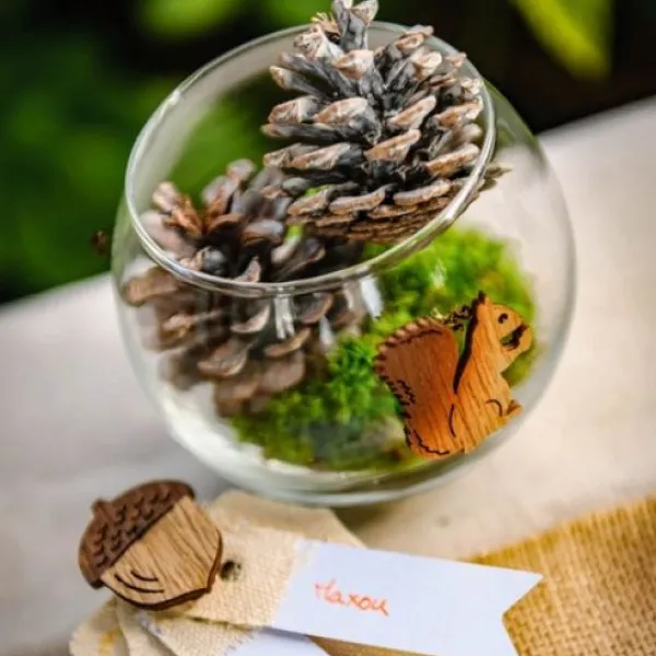 Badaboum Petit Vase Boule Mariage 10Cm