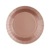 Badaboum Petite Assiette En Carton Ronde Rose Gold X 10 Pi Ces