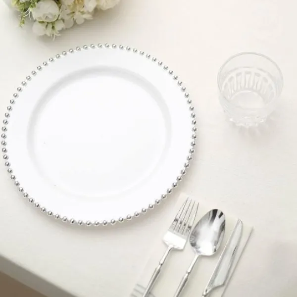 Hot Petite Assiette Plastique Perle Argent X 6 Pi Ces Theme Eco-Responsable