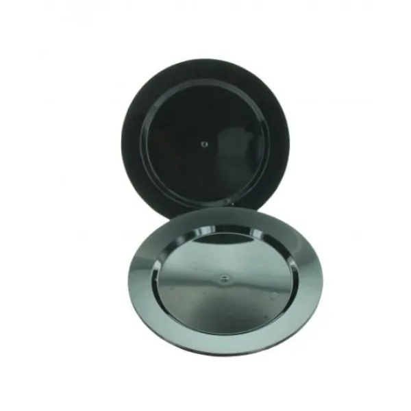 Outlet Petite Assiette Plastique Ronde R Utilisable Noire X 6 Pi Ces Theme Cinema
