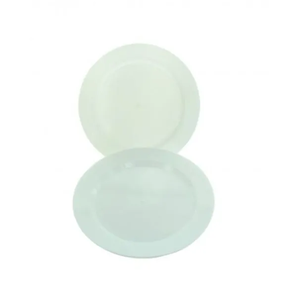 Hot Petite Assiette Plastique Ronde R Utilisable Blanche X 6 Pi Ces Theme Eco-Responsable