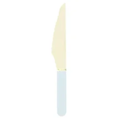 Sale Petits Couteaux En Bois Bleu Pastel X 8 Pi Ces Theme Deco Pastel