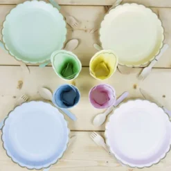 Discount Petits Couteaux En Bois Rose Pastel X 8 Pi Ces Theme Deco Pastel