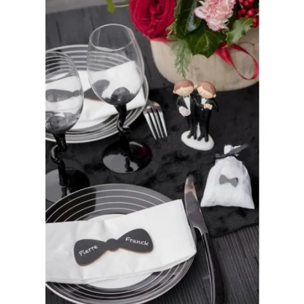 Badaboum Photobooth Mariage Noeud Papillon Sur Tige X 2 Pi Ces