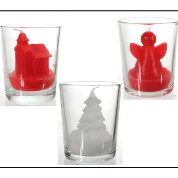 Badaboum Photophore De Table Avec Bougie Sculpt E Noel