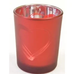 Badaboum Photophore Decor Coeur Rouge
