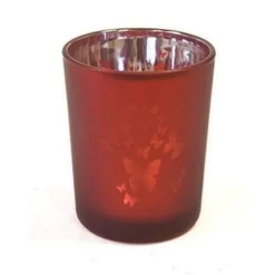 Badaboum Photophore Decor Papillon Rouge