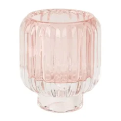 Badaboum Photophore Dili En Verre Rose Rainur