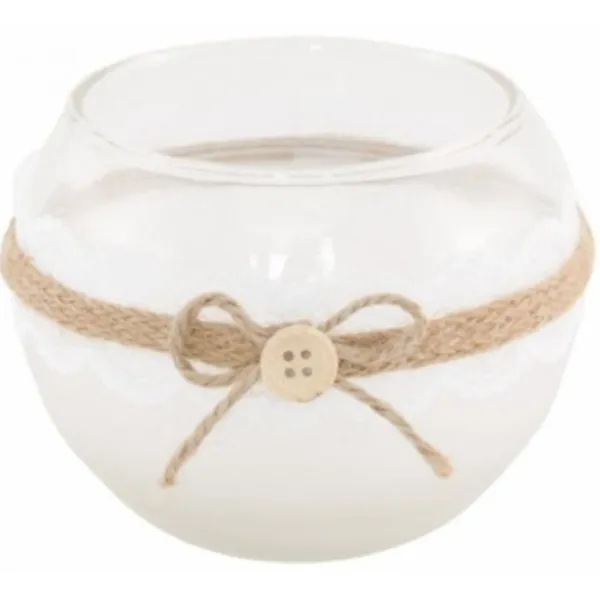 Badaboum Photophore Mariage En Verre Avec Jute