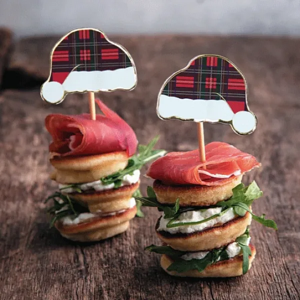 Badaboum Pics Cocktails Bonnet De Noel Tartan X10 Pi Ces Clearance