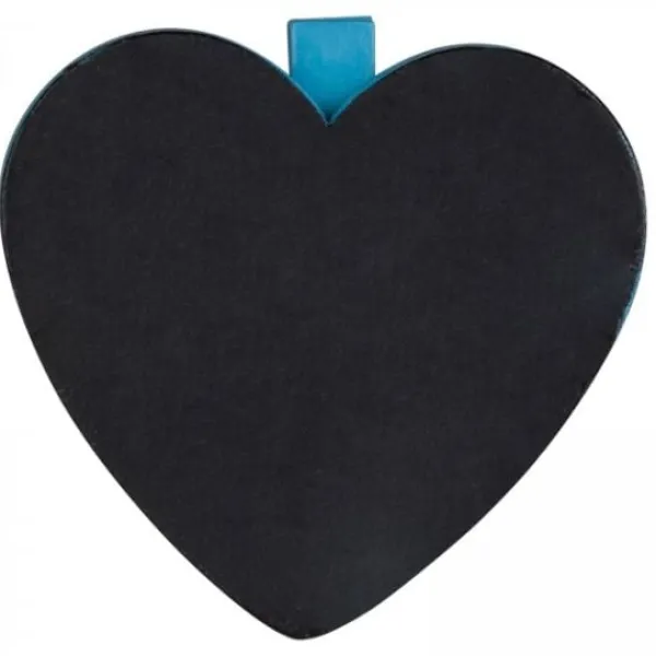 Badaboum Pince Ardoise Coeur Turquoise X 6 Pi Ces