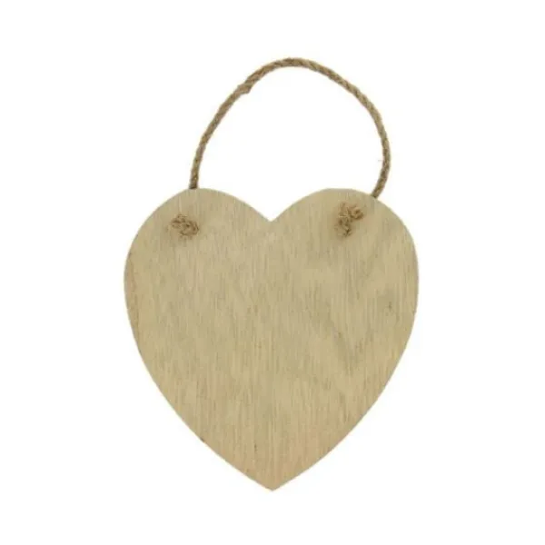 Badaboum Plaque De Porte En Bois Forme Coeur